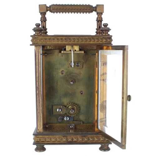 1232 - Decorative carriage clock timepiece, the 1.75