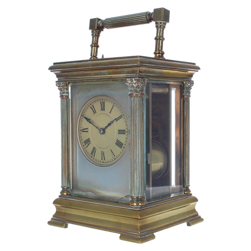 1237 - Repeater carriage clock striking on a gong, the 2.25