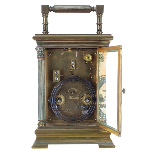 1237 - Repeater carriage clock striking on a gong, the 2.25