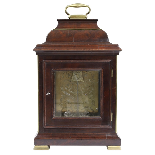 1513 - Mahogany double fusee verge bracket clock, the 7