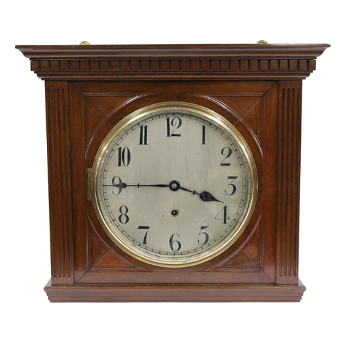 1515 - Walnut single train boardroom clock with Winterhalder & Hofmeier movement, the 11