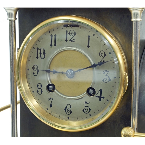 1313 - Fine and rare French industrial locomotive automaton clock by Guilmet circa 1890, the eight day move... 