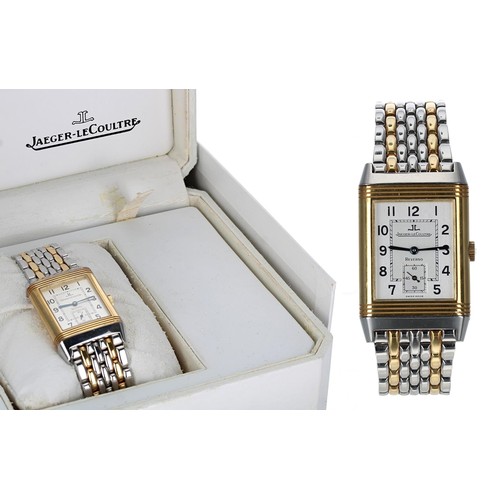 587 - Jaeger-LeCoultre Reverso Grande Taille 18ct and stainless gentleman's wristwatch, reference no. 270.... 