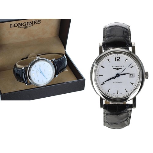 595 - Longines Clous de Paris stainless steel gentleman's wristwatch, reference no. L2.684.4, serial no. 3... 