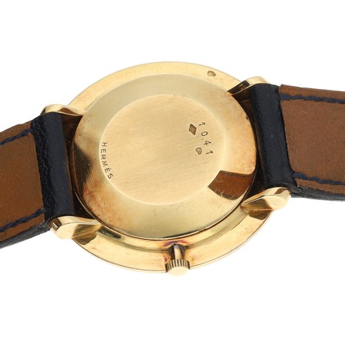 584 - Vacheron & Constantin, Genéve for Hermés slim 18ct gentleman's wristwatch, reference 1041, circa... 