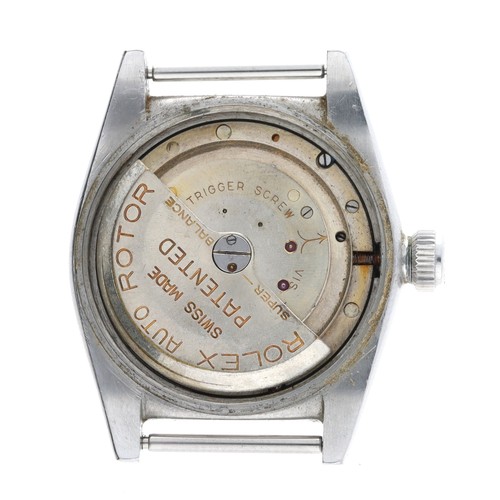 569 - Rolex Oyster Perpetual Chronometer 'bubble-back' stainless steel wristwatch, reference no. 2764, cas... 