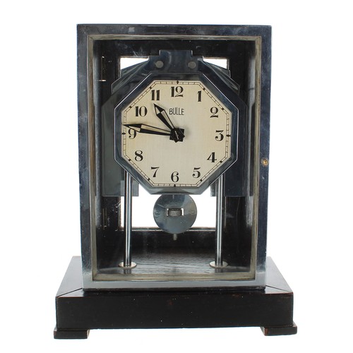 1108 - Unusual Bulle electric mantel clock, the 3