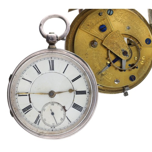 951 - Thomas Yates, Preston - silver fusee lever pocket watch, Chester 1903, the movement signed Thos Yate... 