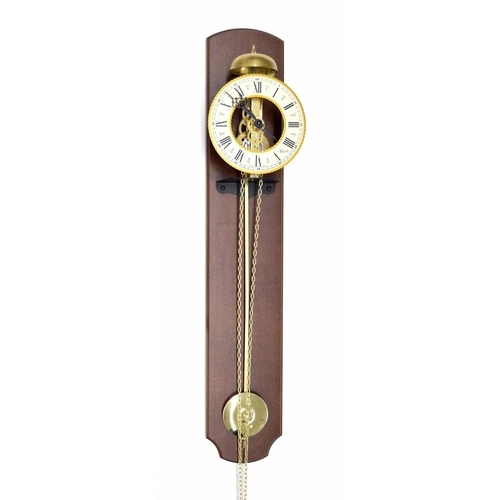 2607 - Hermle single weight wall clock, the 5.75