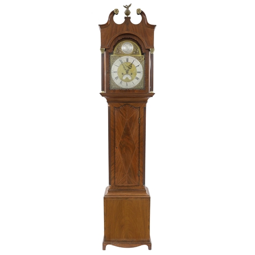 1806 - Mahogany eight day longcase clock, the 12