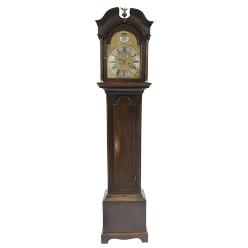 1810 - Oak eight day longcase clock, the 12