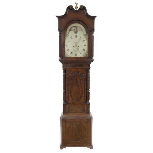 1812 - Large mahogany eight day longcase clock, the 15