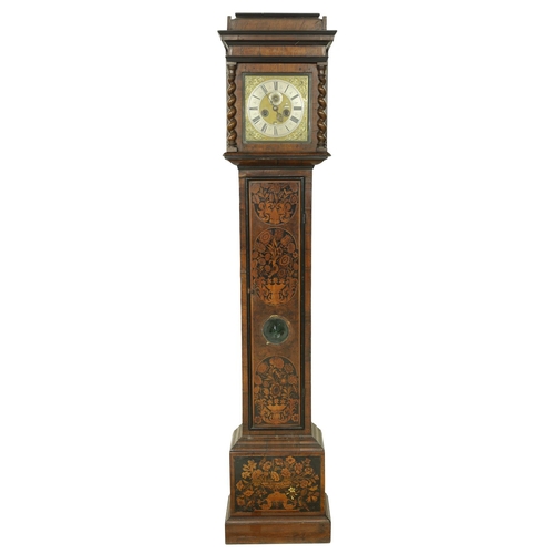 1815 - Good walnut and marquetry eight day longcase clock with a five pillar movement, the 10