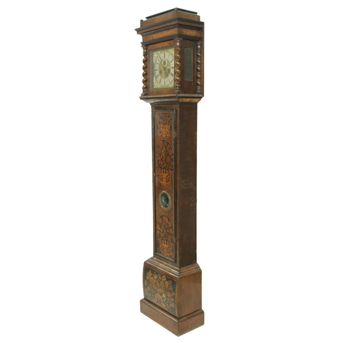 1815 - Good walnut and marquetry eight day longcase clock with a five pillar movement, the 10