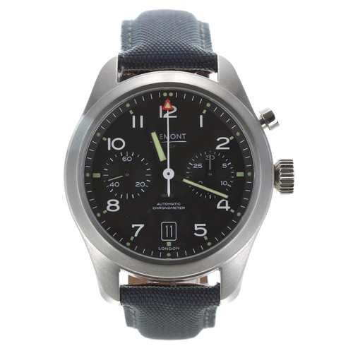 652 - Bremont Arrow Single Button Chronograph Chronometer automatic stainless steel gentleman's wristwatch... 