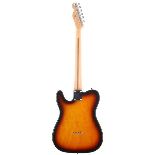 510 - Modified 1996 Fender Telecaster electric guitar, made in Mexico; Body: sunburst finish, light dings ... 