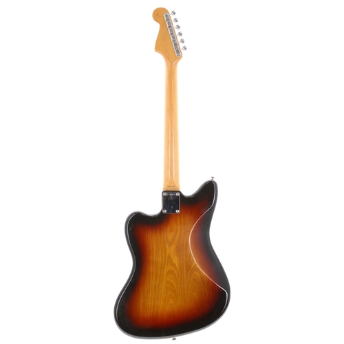 526 - Fender Jazzmaster electric guitar, made in Japan (1984-1987); Body: three-tone sunburst finish, surf... 