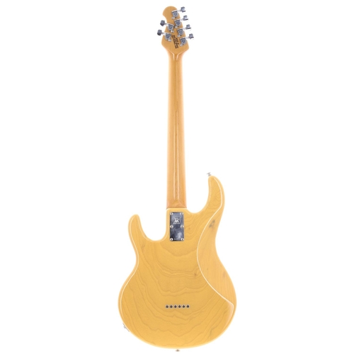 536 - 1990 Ernie Ball Music Man Silhouette electric guitar, made in USA; Body: trans butterscotch finish, ... 