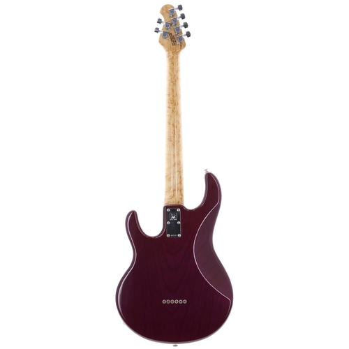 541 - 1990 Ernie Ball Music Man Silhouette electric guitar, made in USA; Body: trans purple refinish, a fe... 