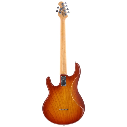 542 - 1991 Ernie Ball Music Man Silhouette electric guitar, made in USA; Body: amber sunburst finish, a fe... 