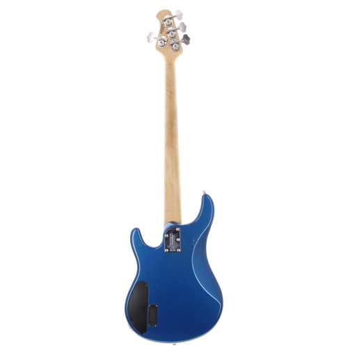 545 - 1999 Ernie Ball Music Man Sterling bass guitar, made in USA; Body: blue pearl finish, significant bu... 