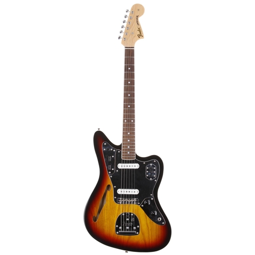 565 - 2012 Fender Special Edition Thinline Jaguar electric guitar, made in Japan; Body: three-tone sunburs... 