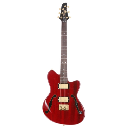 574 - Autographed 1997 Ibanez Paul Gilbert PGM Series PGM900 electric guitar, made in Japan; Body: trans r... 