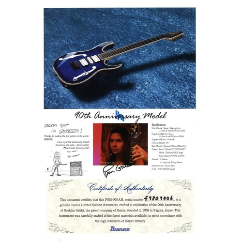 576 - Autographed 1998 Ibanez Paul Gilbert PGM Series PGM90HAM 90th Anniversary Limited Edition electric g... 