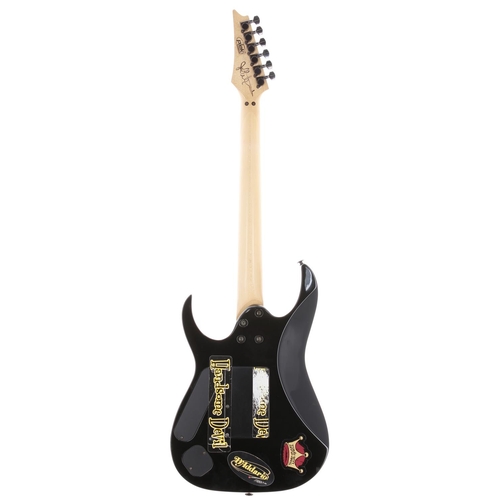 578 - Autographed 2000 Ibanez John Petrucci Signature JPM100-P3 electric guitar, made in Japan; Body: abst... 