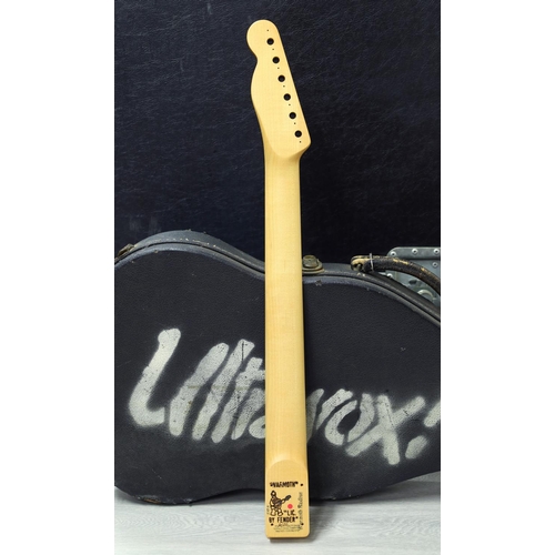 215 - Chris Cross (Ultravox) - Fender licensed Warmoth twenty-two fret maple board Tele guitar neck... 