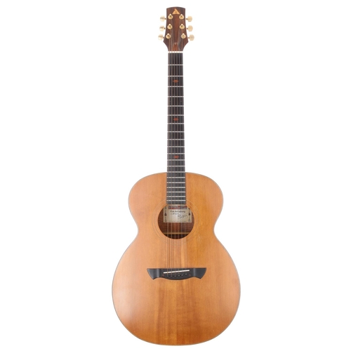 585 - 2002 Rob Armstrong Custom acoustic guitar, made in England; Back and sides: highly figured koa, mino... 