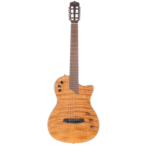 594 - Cordoba Stage Electric nylon string guitar, natural amber finish, within original shipping box*This ... 