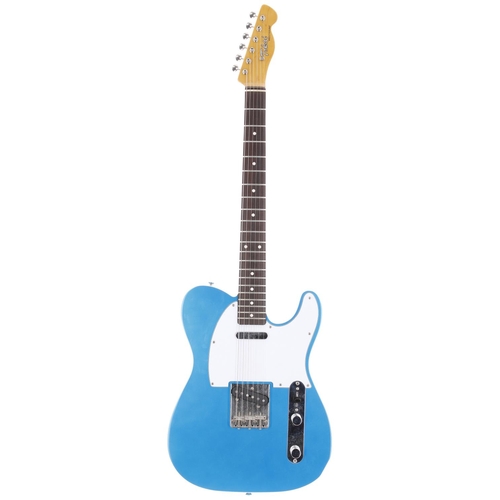 598 - Tokai Breezysound electric guitar, made in Japan, circa 1985; Body: metallic blue finish, light surf... 