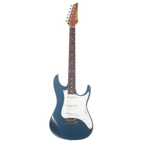 605 - 2023 Ibanez Prestige AZ2203N-ATQ electric guitar, made in Japan; Body: antique turquoise finish; Nec... 