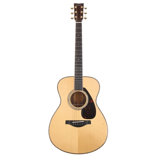 615 - 2020 Yamaha LS56 Custom acoustic guitar, made in Japan; Back and sides: Indian rosewood; Top: natura... 