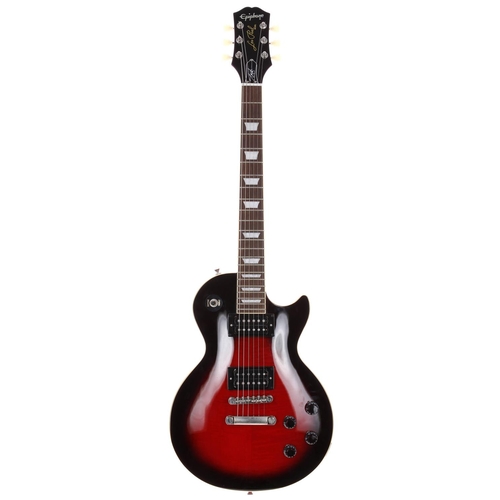 618 - 2022 Epiphone Slash Signature Les Paul Standard electric guitar, made in China; Body: vermillion bur... 