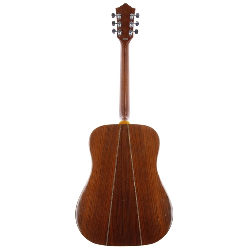 621 - 1970s Kiso Suzuki 9512 acoustic guitar, made in Japan; Back and sides: Indian rosewood with three pi... 