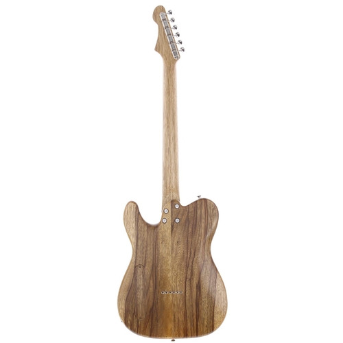 636 - Firth Custom T-Type electric guitar, made in Bristol, England; Body: black limba with burr poplar ca... 