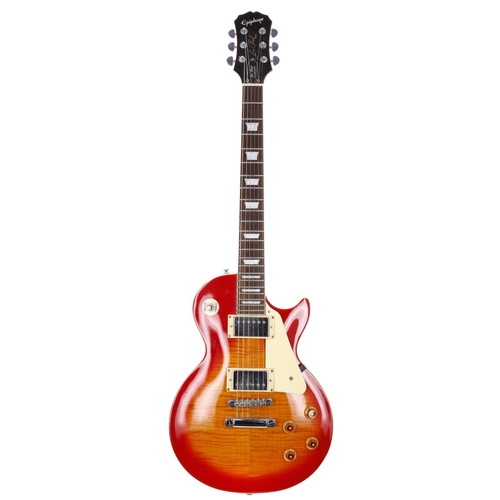 639 - 2004 Epiphone Les Paul Standard electric guitar, made in Korea; Body: cherry sunburst finished figur... 