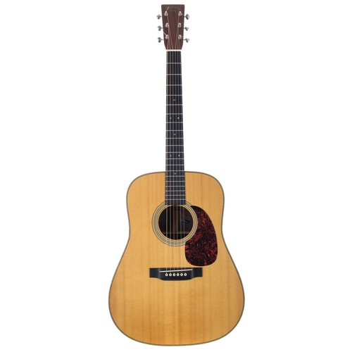 817 - 2004 C.F Martin HD-28VE electro-acoustic guitar, made in USA; Back and sides: Indian rosewood, light... 