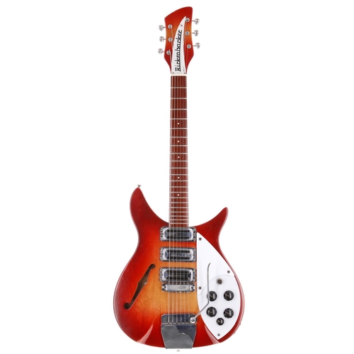 819 - 1964 Rickenbacker Rose Morris 325 electric guitar, made in USA; Body: Fireglo finish, light buckle s... 