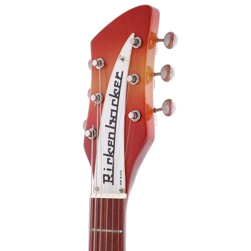 819 - 1964 Rickenbacker Rose Morris 325 electric guitar, made in USA; Body: Fireglo finish, light buckle s... 