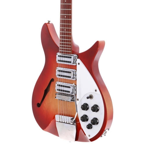 819 - 1964 Rickenbacker Rose Morris 325 electric guitar, made in USA; Body: Fireglo finish, light buckle s... 