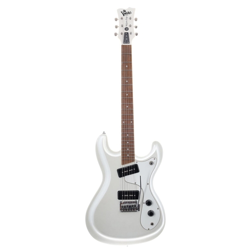 826 - Wilson Brothers VM-65 Ventures electric guitar, made in Korea; Body: pearl metallic finish, Neck: go... 