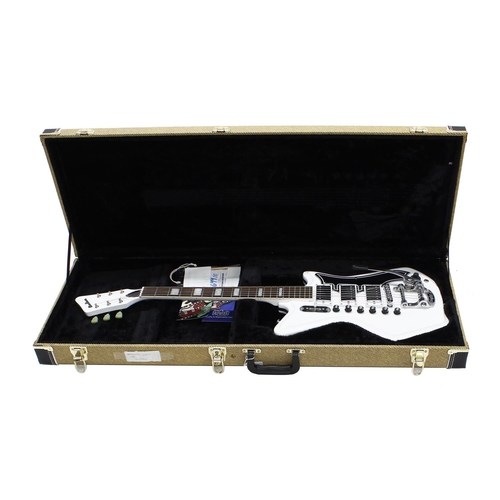 840 - Eastwood Airline '59 3P DLX electric guitar, made in Korea; Body: white finish, light marks to back;... 