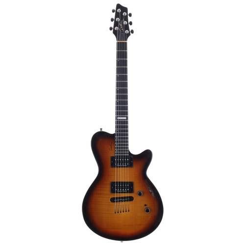 848 - Godin Summit electric guitar, made in Canada; Body: three-tone sunburst finished maple topped chambe... 