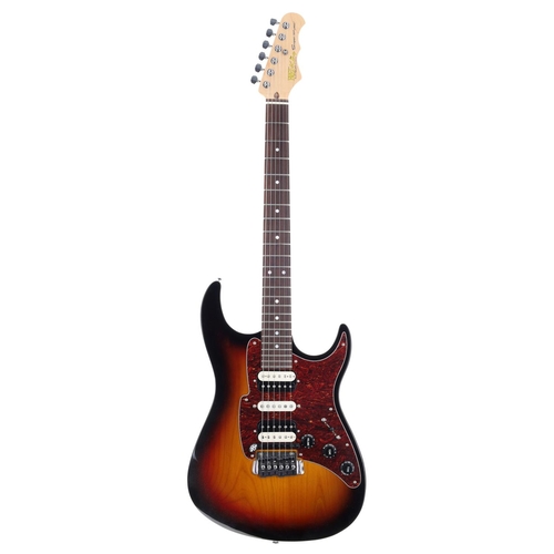 853 - Fret King Super-Matic electric guitar; Body: three tone sunburst finish; neck: maple; Fretboard: ros... 