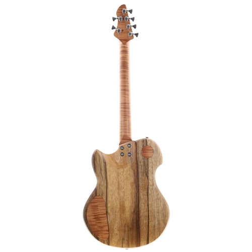 854 - Alpher Opah Prime Thinline electric guitar, made in England; Body: walnut top upon black limba body;... 