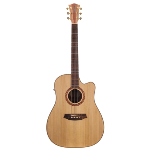 858 - 2014 Cole Clark Fat Lady Talisman 2 electro-acoustic guitar, made in Australia; Back and sides: Blac... 