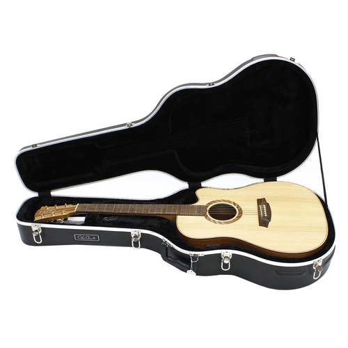 858 - 2014 Cole Clark Fat Lady Talisman 2 electro-acoustic guitar, made in Australia; Back and sides: Blac... 